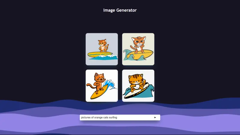 An image generator powered by DALL-E